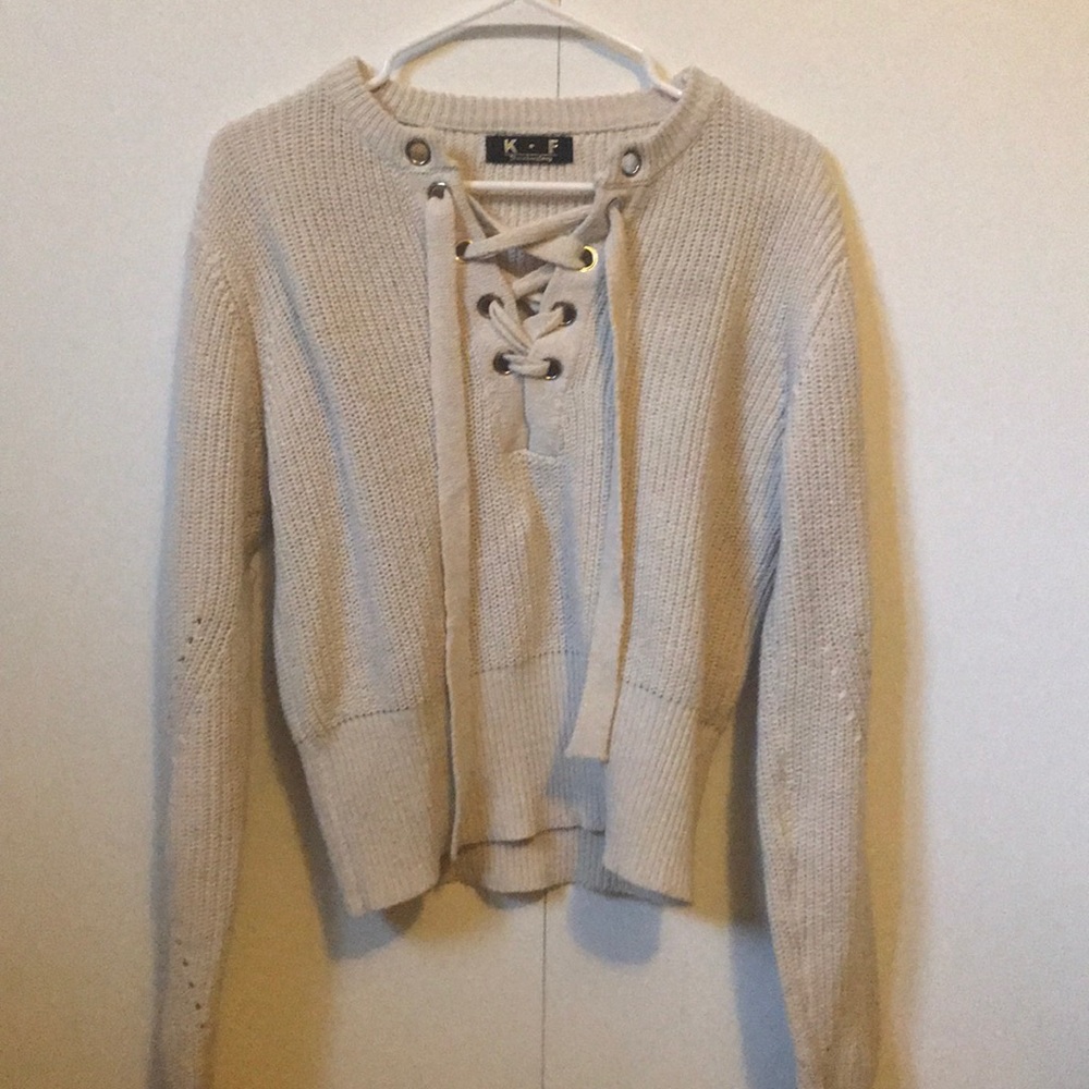 Cream sweater